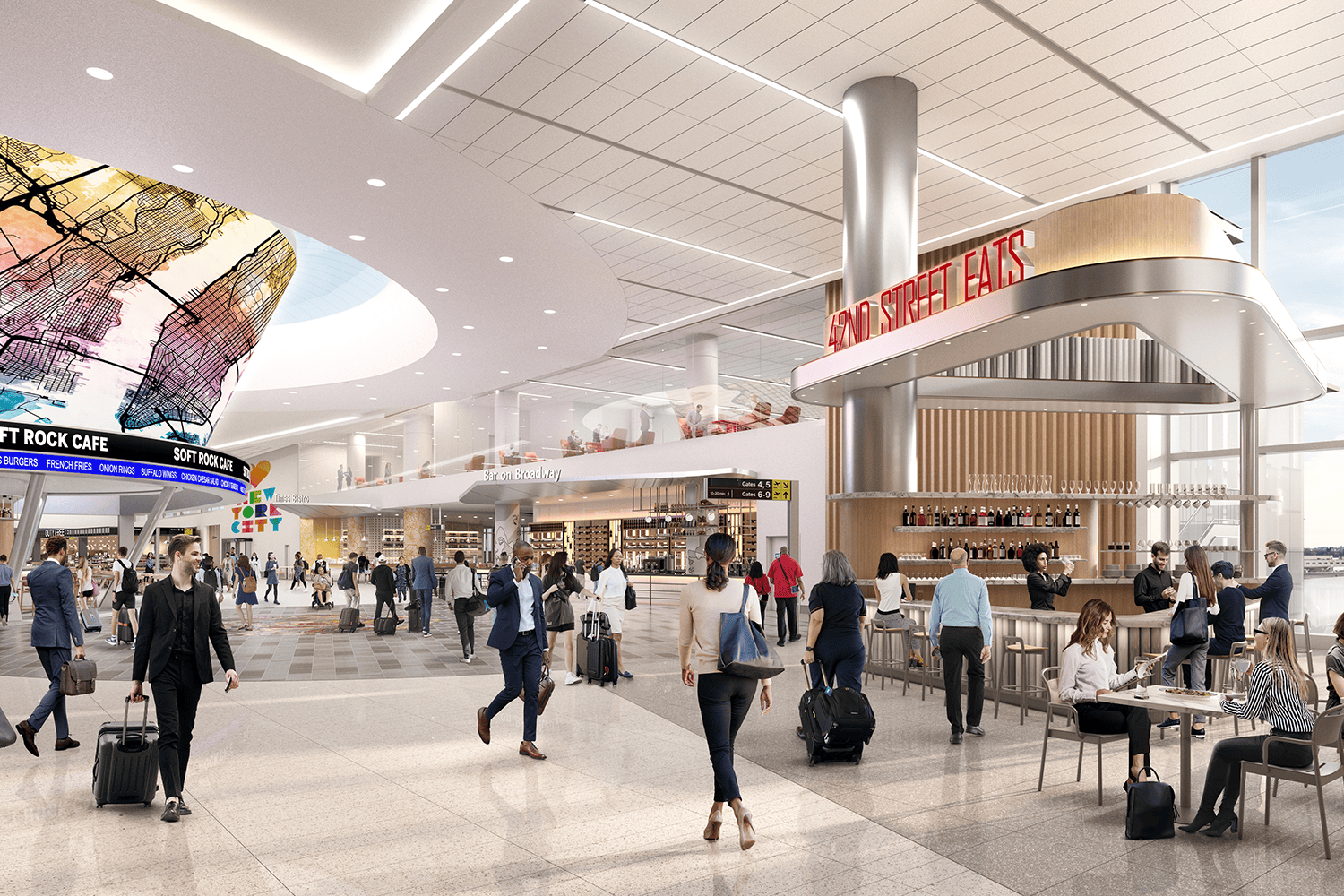 Rendering of the Terminal 6 Arrivals Hall
